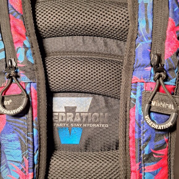 Vibedration Hydration Backpack w/o bladder - blue pink  display picture 2